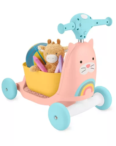 SKIP HOP Zoo lökhárító 3 az 1-ben Ride-On Macska 12 hónapos kortól 20 kg-ig