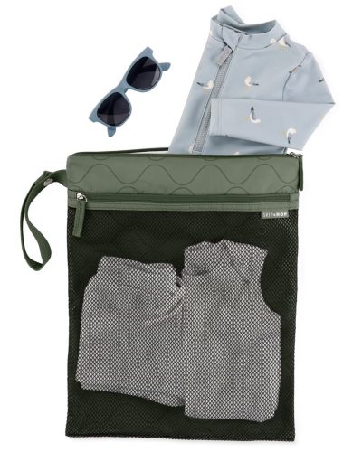 SKIP HOP Vízálló táska Grab & go Dark sage 30 x 38 cm