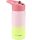 SKIP HOP Rozsdamentes acél szívószálas palack - ombré rózsaszín, 450ml