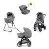 Inglesina Aptica Darwin Recline Evo 4in1 Crystal Grey multifunkciós babakocsi