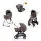 Inglesina Aptica Darwin Recline Evo 4in1 Essence Mokka multifunkciós babakocsi