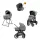 Inglesina Aptica XT Darwin Recline 4v1 Canyon Grey kombinált babakocsi