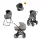 Új Inglesina Aptica XT Darwin Recline Evo 4in1 Tundra Beige multifunkciós babakocsi