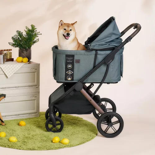 FIKAGO Macska / kutya babakocsi AGILE2 Vintage Green
