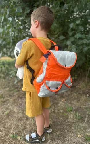 Gyerek hátizsák - Narancs-szürke