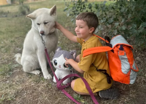 Gyerek hátizsák - Narancs-szürke