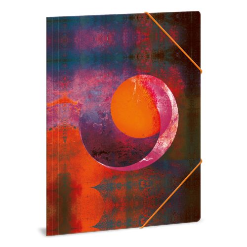 Ars Una Mandala Orange Moon A/4 Gumis Dosszié - Ars Una