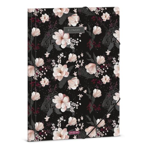A/4 Dosszié Flowery Black (5374) 24 - Ars Una