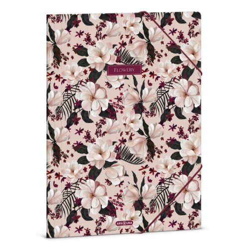 A/4 Dosszié Flowery Pink (5375) 24 - Ars Una
