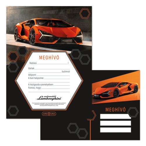 Partimeghívó Borítékkal Lamborghini (5446) 25 - Ars Una