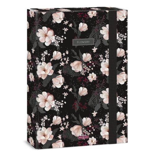 A4 Füzetbox Flowery Black (5374) 24 - Ars Una