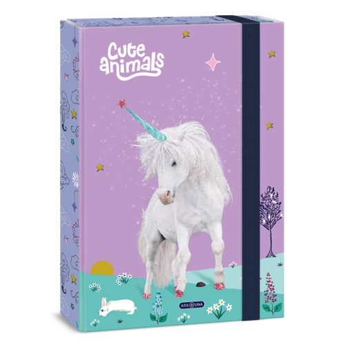 A/4 Füzetbox  Cute Animals Unicorn (5448) 25 - Ars Una