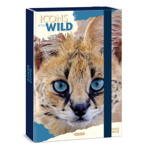 A/4 Füzetbox Icons Of The Wild-Serval (5503) 25 - Ars Una