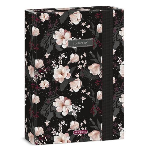 A/5 Füzetbox Flowery Black (5374) 24 - Ars Una