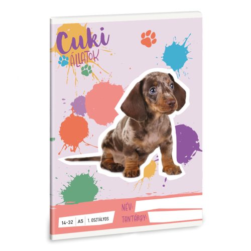 Ars Una Cuki Állatok - Harlekin Tacskó A/5 1. Oszt. Füzet 14-32 - Ars Una