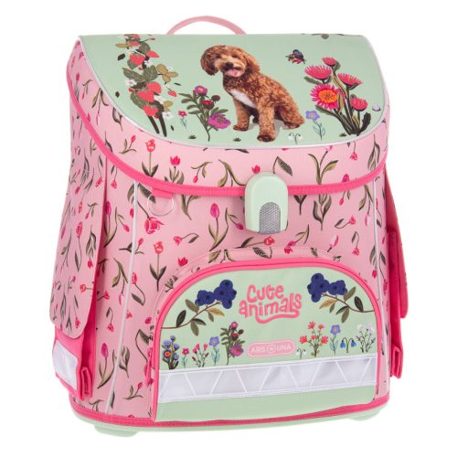 Kompakt Easy Mágneszáras Iskolatáska Cute Animals Doggie (5458) 25 - Ars Una