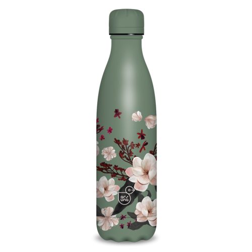 Duplafalú Fémkulacs-500Ml  Pflowery Pink  (5375) 24 - Ars Una