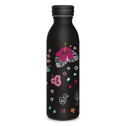 Duplafalú Fémkulacs-600Ml Black Hibiscus (5394) 24 - Ars Una