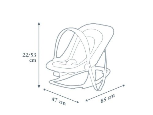 Inglesina Element Paper Blue zenélő pihenőszék