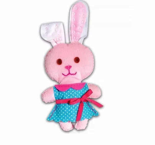 Varrható plüss kocka dobozban nyuszi Avenir Kids