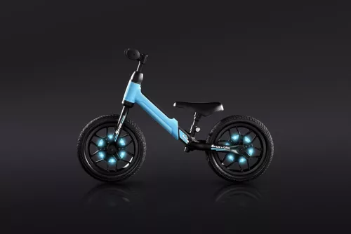 QPLAY Spark Blue futóbicikli, 3 - 6 éves korig, 30 kg-ig