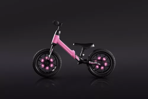 QPLAY Spark Pink futóbicikli, 3 - 6 éves korig, 30 kg-ig