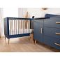 Childhome Bold Blue - Gyermekágy - 70x140 cm + lécek