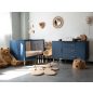 Childhome Bold Blue - Gyermekágy - 70x140 cm + lécek