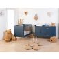 Childhome Bold Blue - Gyermekágy - 70x140 cm + lécek