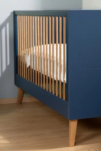 Childhome Bold Blue - Gyermekágy - 70x140 cm + lécek