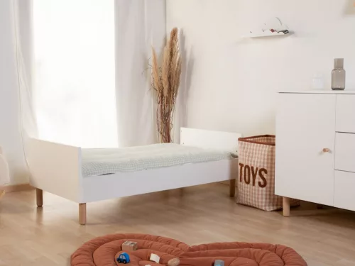 Childhome Wonder White - Gyermekágy - 70x140 cm + lécek