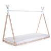 Childhome Tipi ágy - 90x200 cm - Fa - Természetes fehér