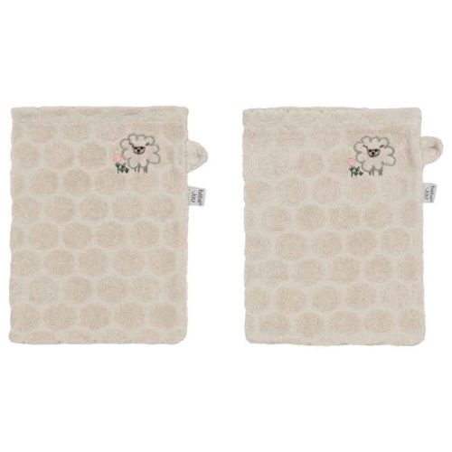 Frottír fürdő törlőkendő szett Bébé-Jou Tiny Sheep 2db