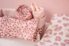 Muszlin törlőkendő bambusszal Bébé-Jou Leopard Pink 3ks