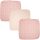 Muszlin pelenka bambuszal 70 × 70 cm 3 drb Bebe-jou Leopard Pink