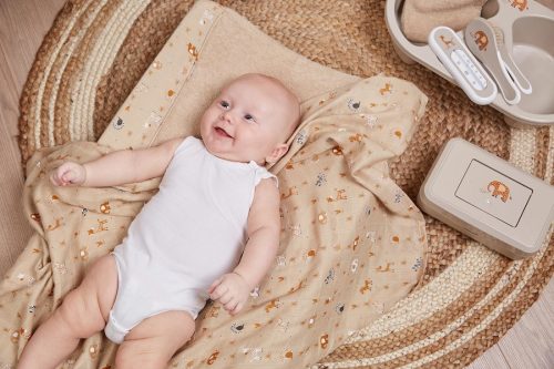 Muszlin pelenka 110x110 cm Steppe