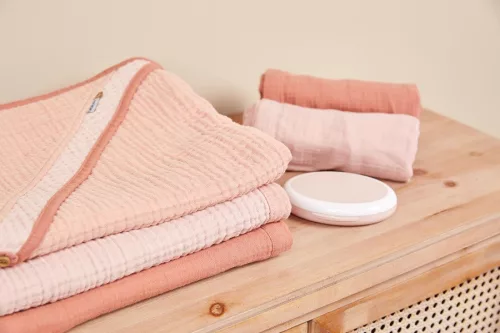 Muszlin alvókendő Bébé-jou Pure Cotton Pink