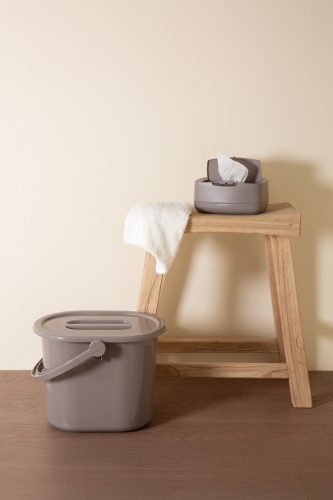 Pelenkatartó vödör fedéllel Bébé-Jou Chalk Brown