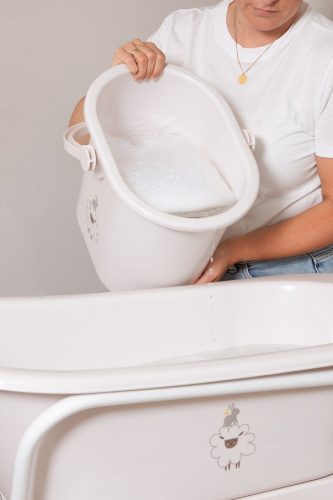 Pelenkatartó vödör fedéllel Bébé-Jou Chalk Brown