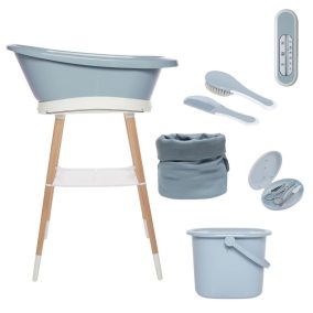   Fürdétö szett Bébé-jou Sense 7 részes Celestial Blue textil kosárral
