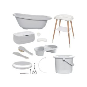   Digitális fürdétö szett Bébé-jou Sense Plus 8 részes Light Grey