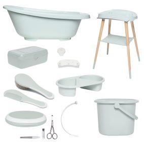   Digitális fürdétö szett Bébé-jou Sense Plus 8 részes Sky Green