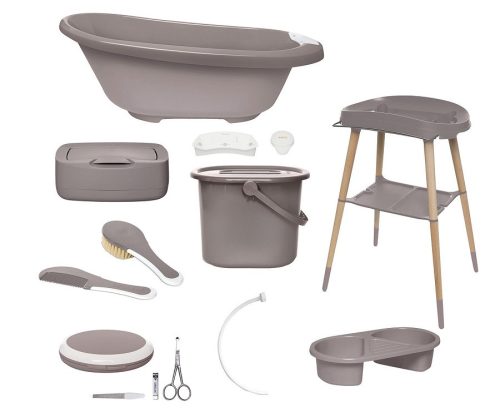 Digitális fürdétö szett Bébé-jou Sense Plus 8 részes Chalk Brown