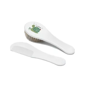   Hajkefe és fésű Bébé-Jou Bohemian Garden természetes sörtével