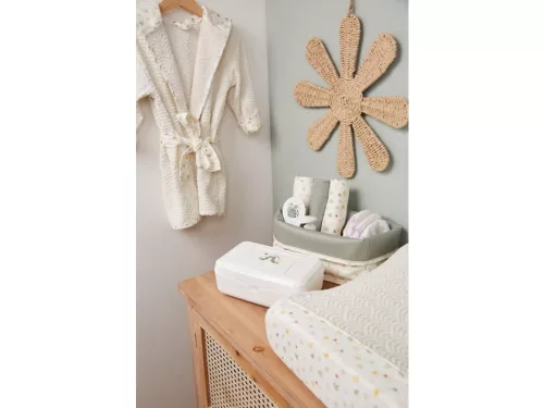 Hajkefe és fésű Bébé-Jou Bohemian Garden természetes sörtével