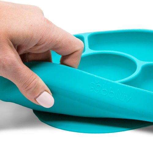 Bblüv Yümi osztott szilikon tányér szett- Aqua