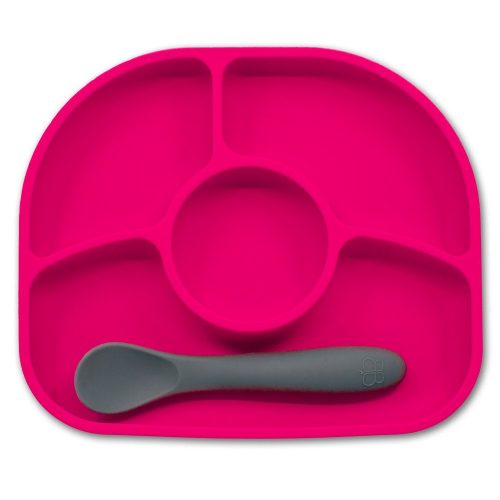 Bblüv Yümi osztott szilikon tányér szett- Pink