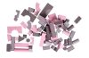Babydan Soft Blocks puha építőkockák- rózsaszín-levendula