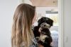 DogSpace Lassie nyomás rögzítő kapu rács  kutyáknak, 73-80cm cm fehér