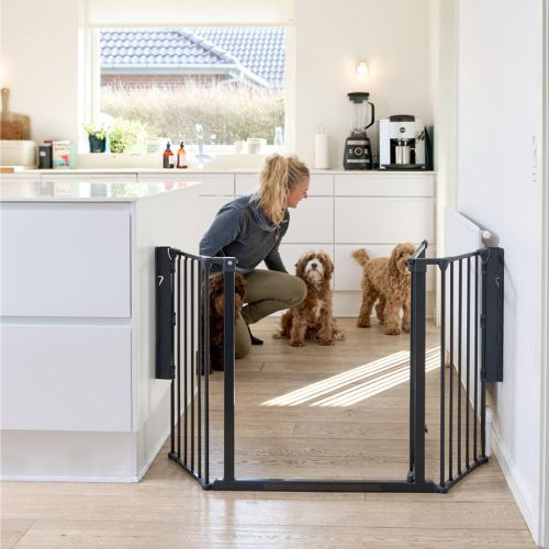 DogSpace Max M kutyatér korlát, fém, fekete